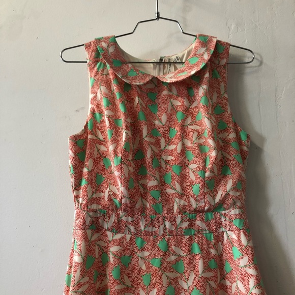 Pink owl tulip print dress - Picture 2 of 6